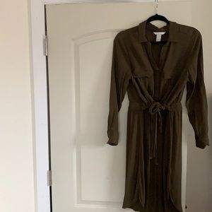 Olive nursing dress